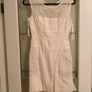 BCBGMaxAzria White Eyelet Lace Dress